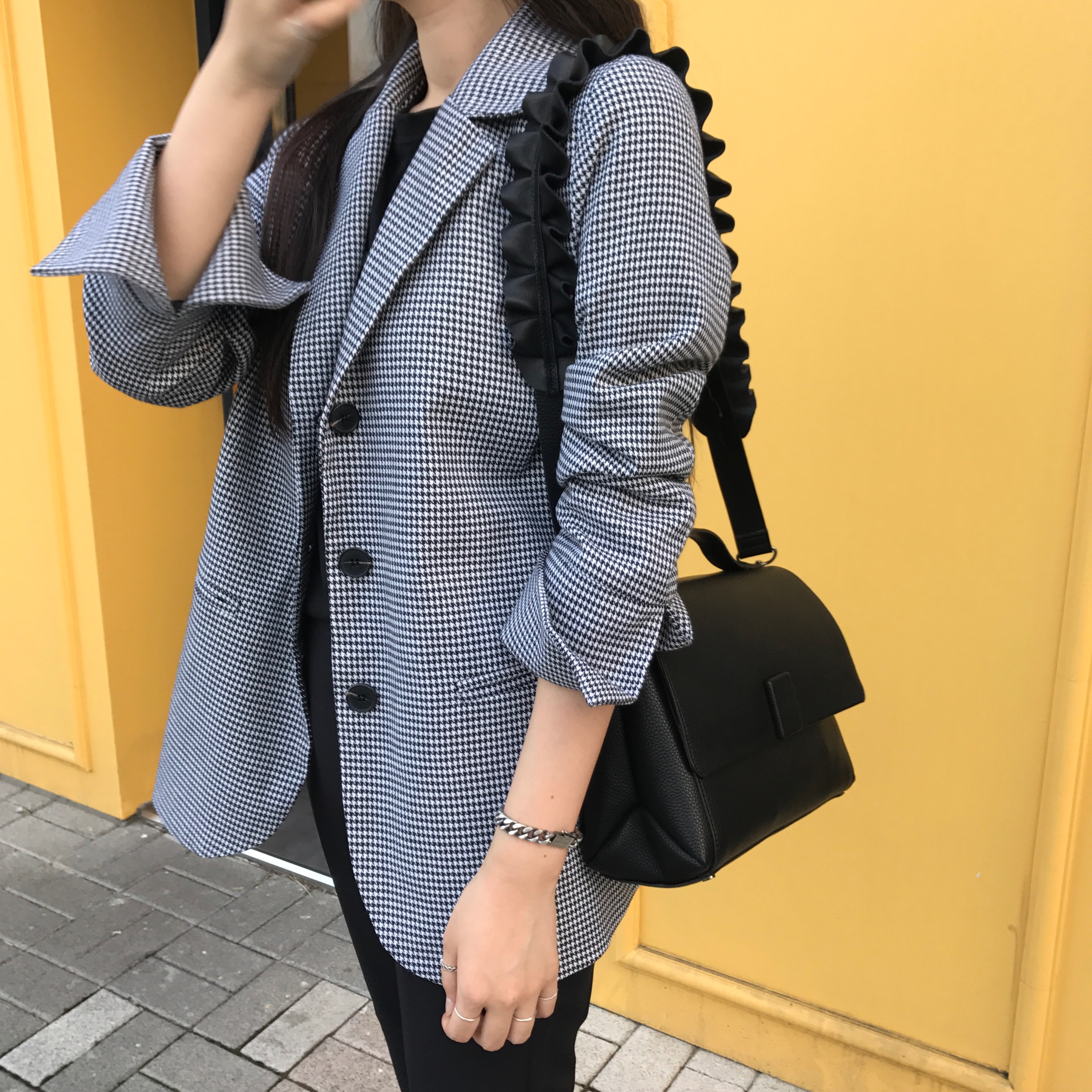 New Lucky Shoe Square Tote Shoulder Bag Women's