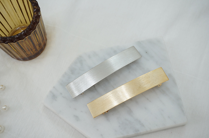 New matte metal square pins Hairpin half-pack Date