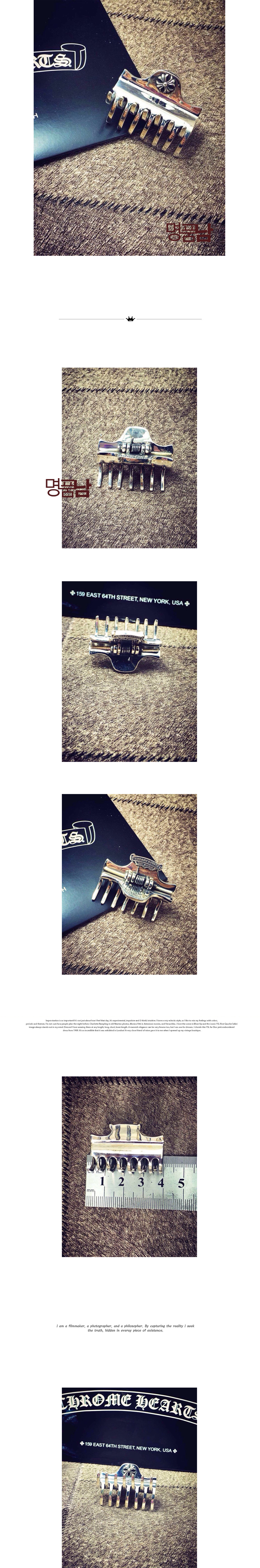 New Hair Bristle Hair Clip CH Chrome Heart Pin Sil