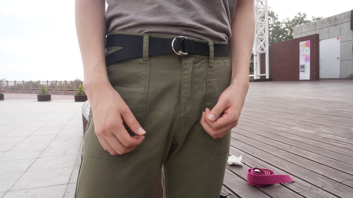 NEW MEN FASHION BELT Stretch Canvas Ring Belt 3Col