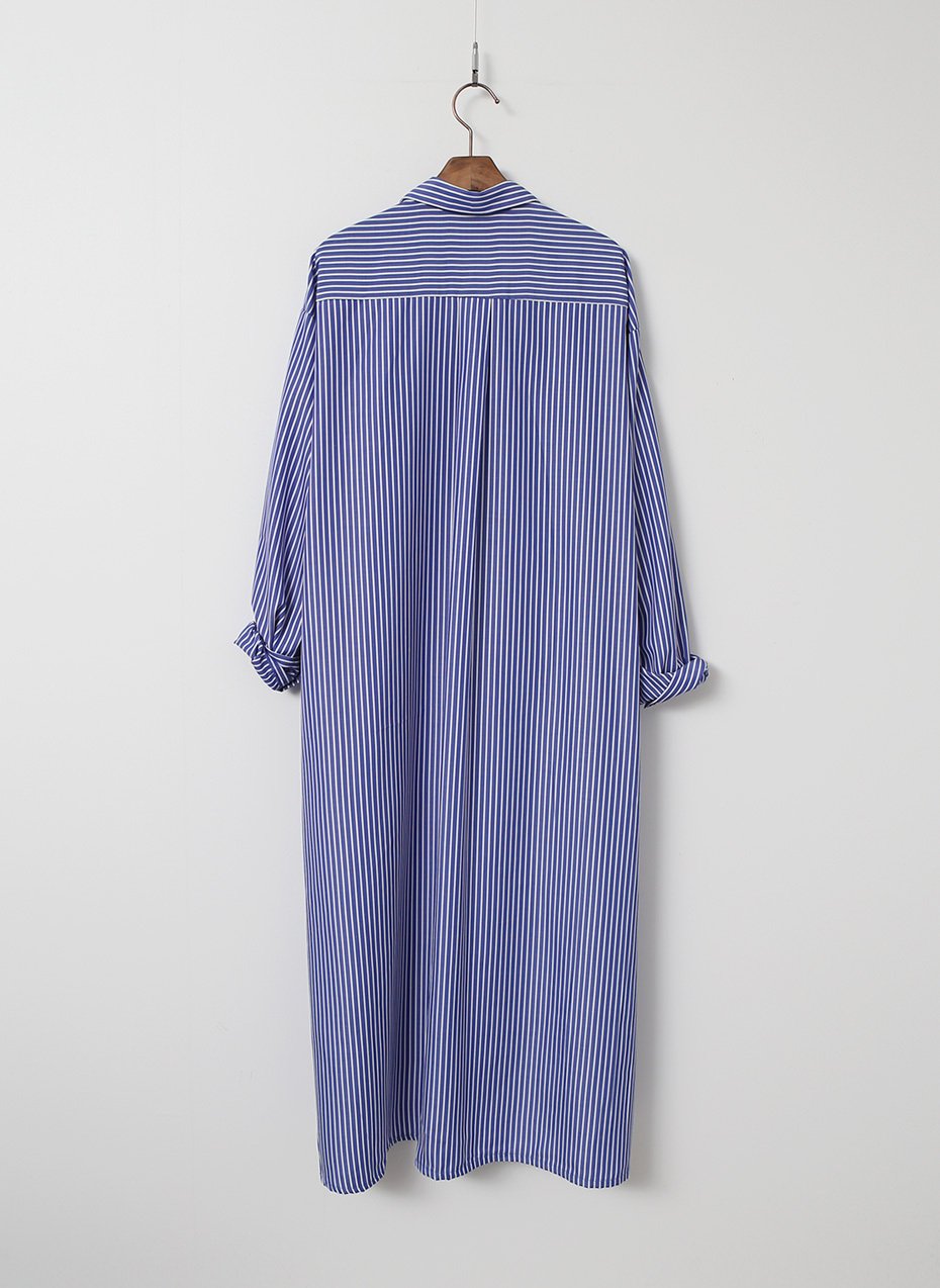 New Vivid Stripe Shirts Long Dresses Matching Ifth
