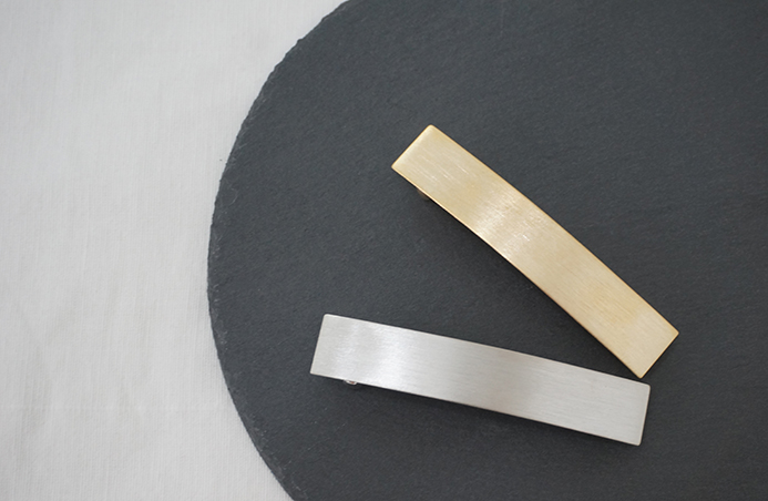 New matte metal square pins Hairpin half-pack Date