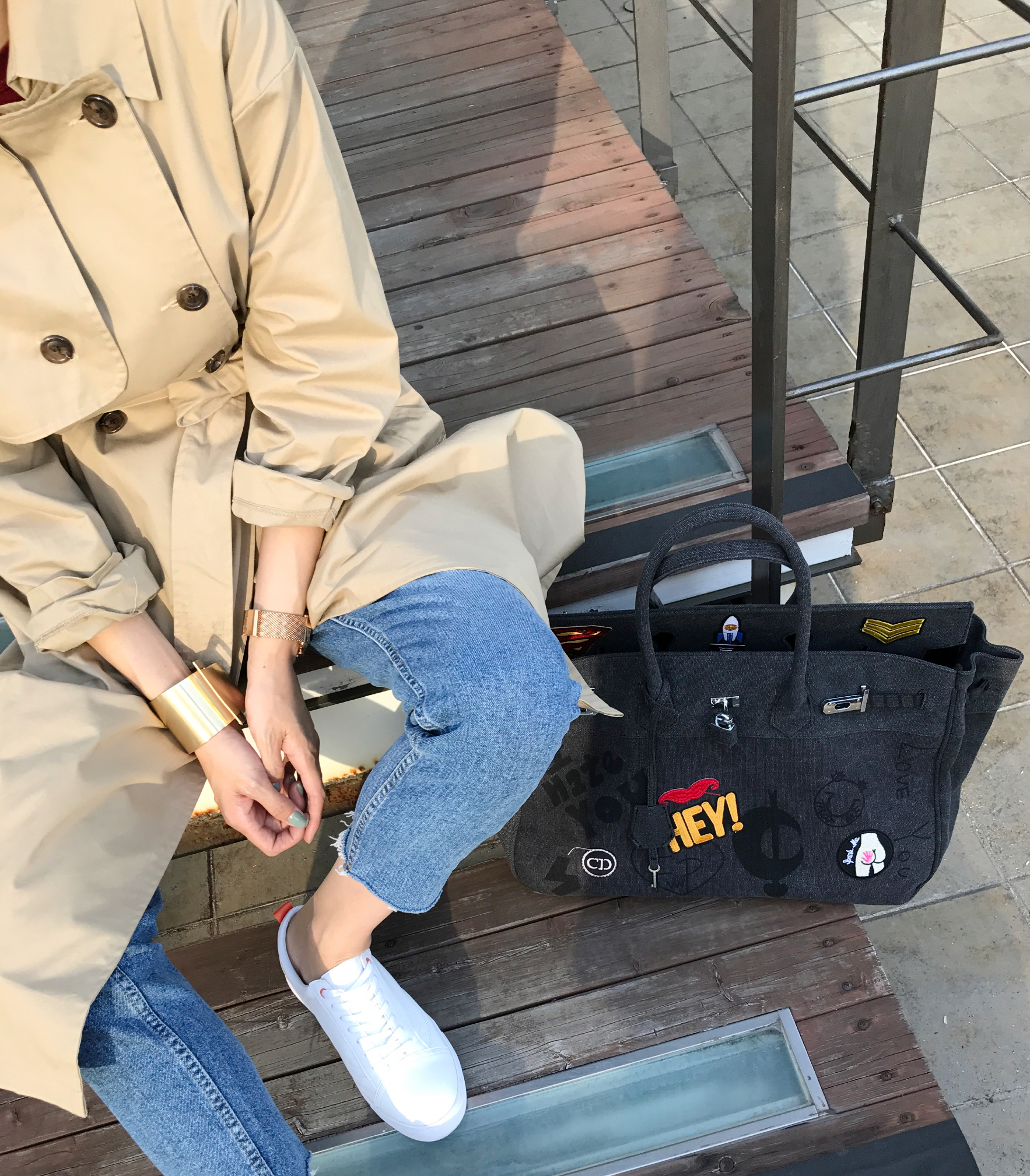 New Women's Bags Patch Birkin Buckle French fas