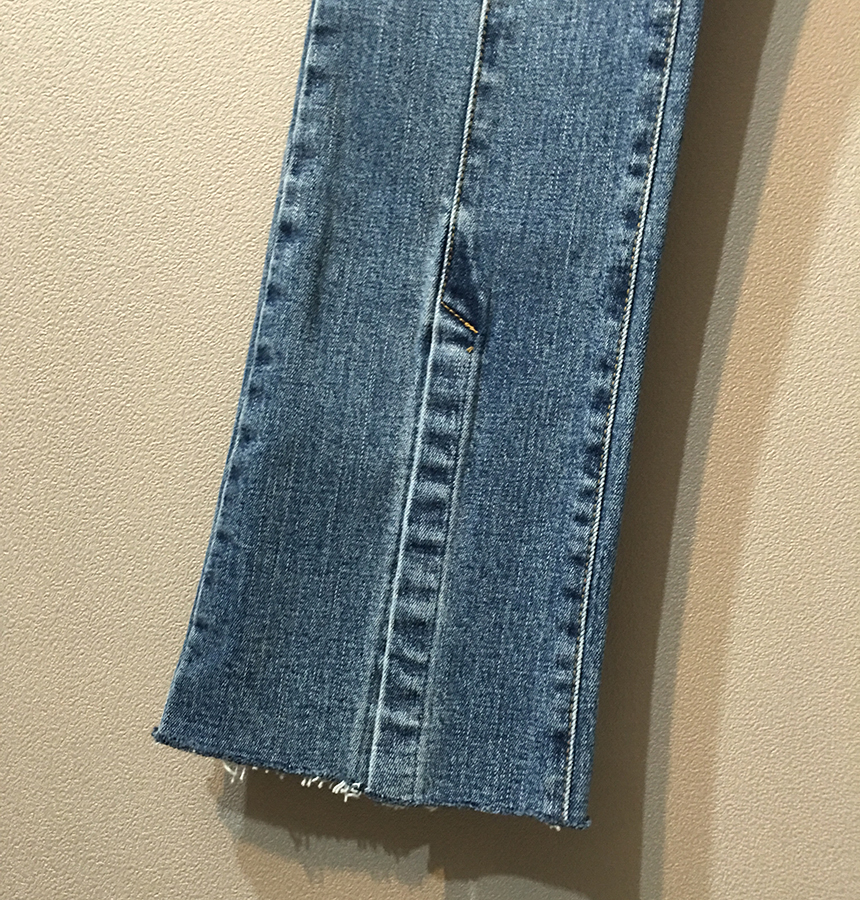 Women Jeans Pants Evisu Cutting Washing Blue Boots
