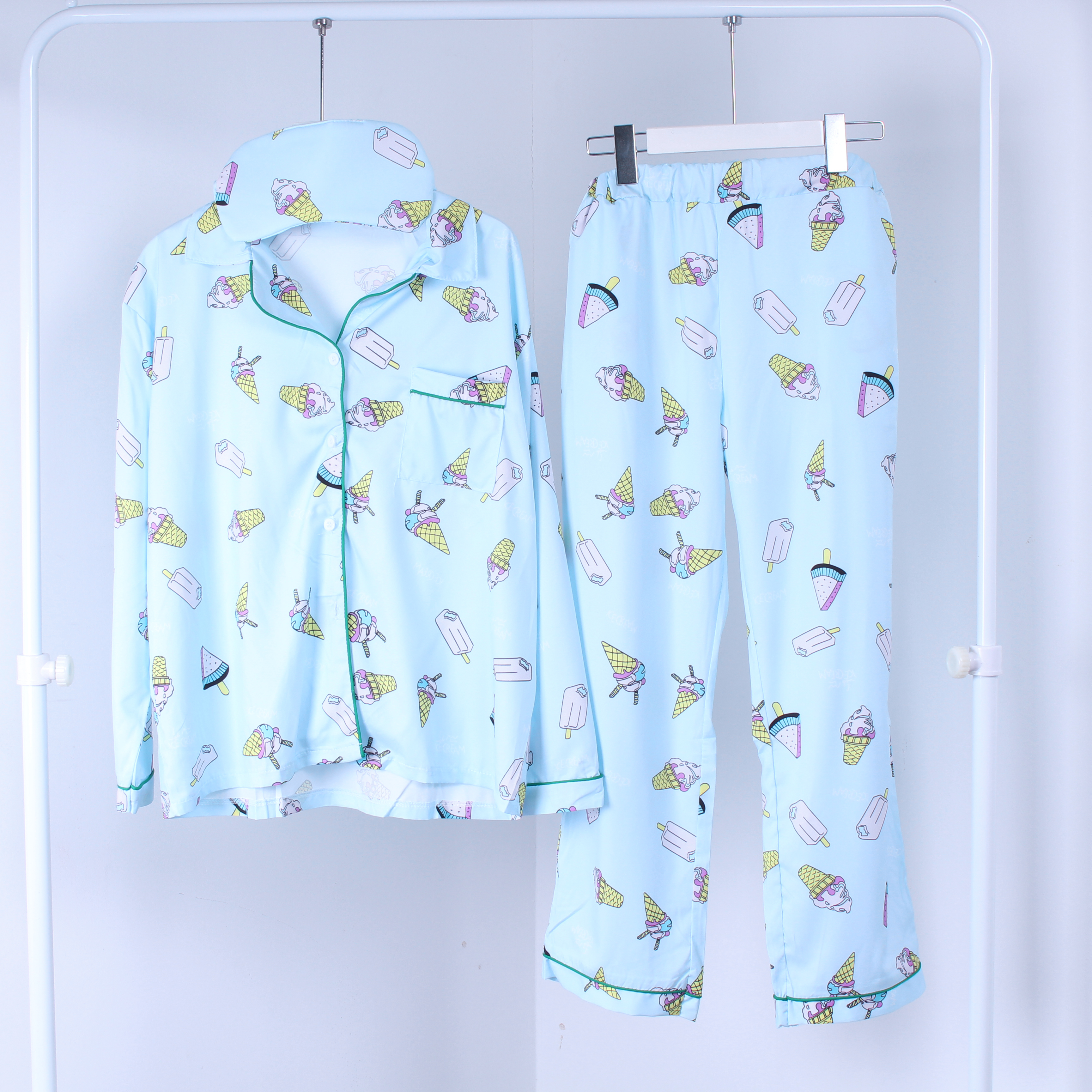 New Ice Cream Pajamas Set Women Home Womens Couple