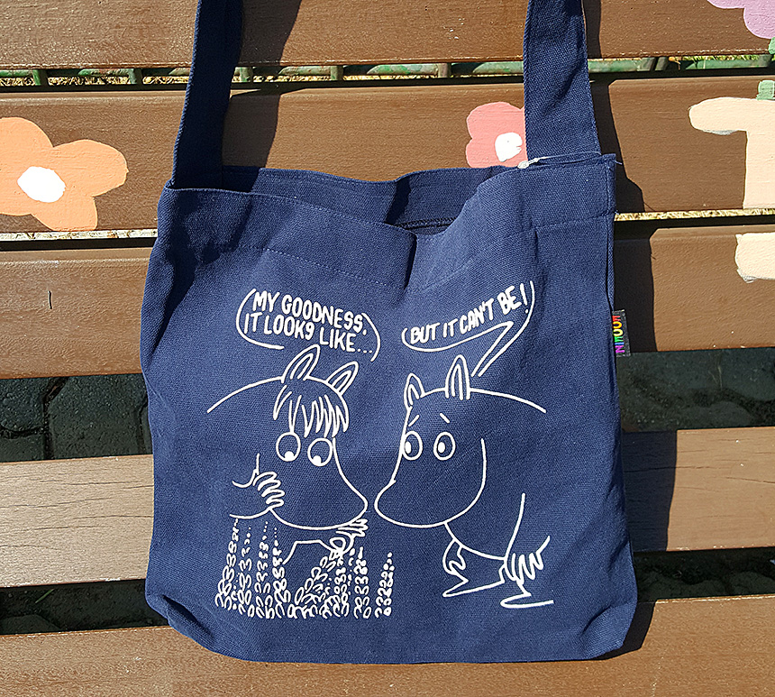 NEW ECO BAG Handy Moomin genuine daily Eco Bag Nav