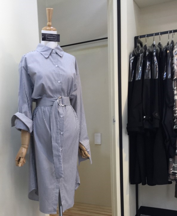 New Striped Shirt Dress 20's 30's Women's