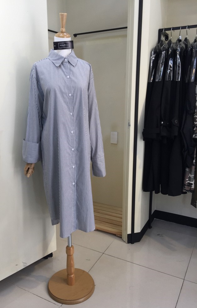 New Striped Shirt Dress 20's 30's Women's