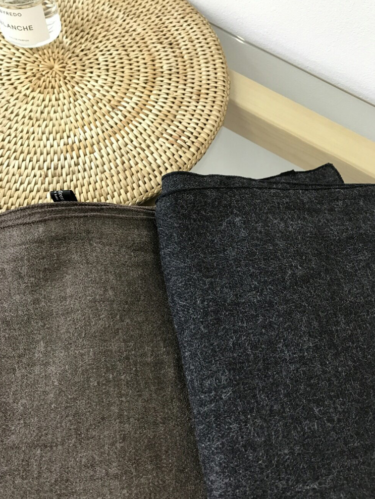 Wool muffler Daily Beige Autumn simple solidarity 