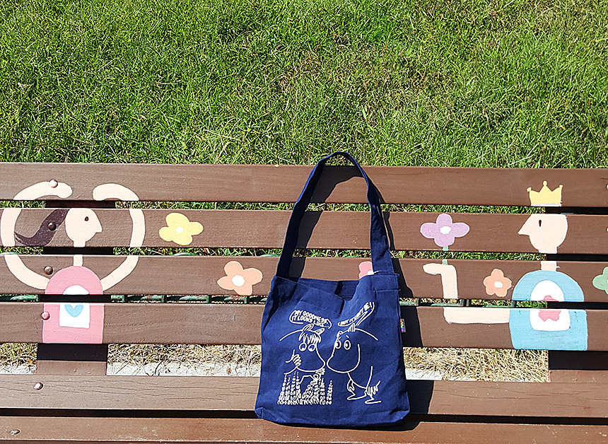 NEW ECO BAG Handy Moomin genuine daily Eco Bag Nav