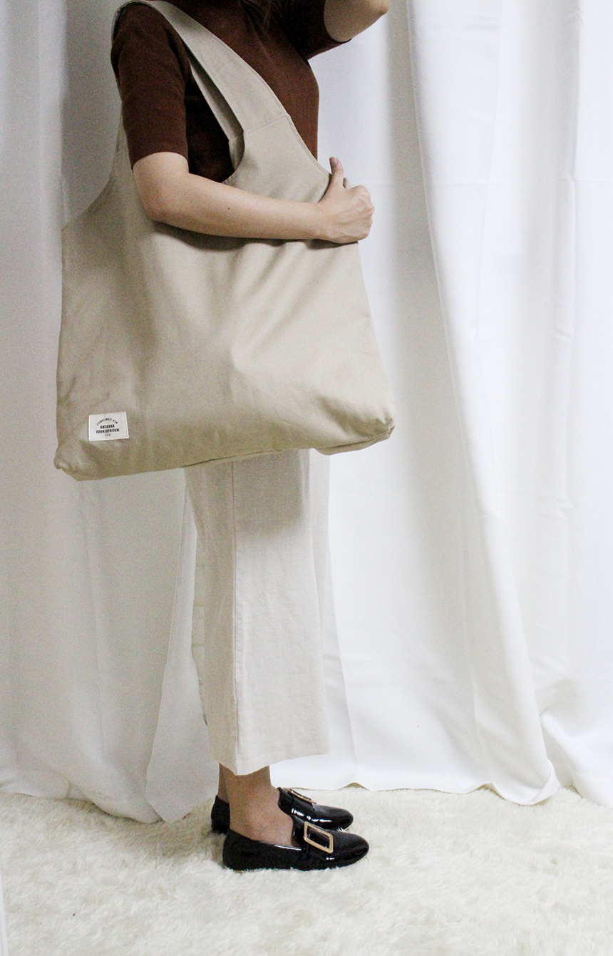 NEW ECO BAG Big Size Eco Bag Plain Cloth Bag Fabri