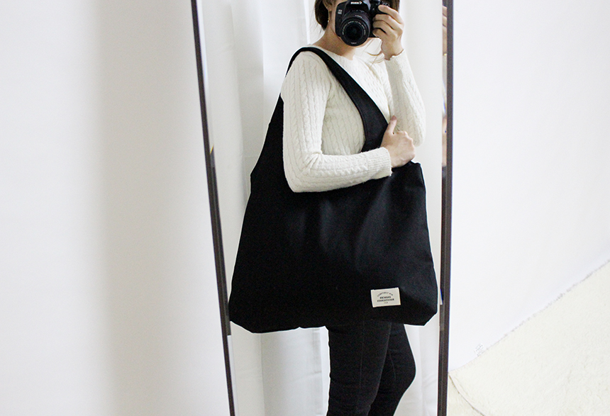 NEW ECO BAG Big Size Eco Bag Plain Cloth Bag Fabri