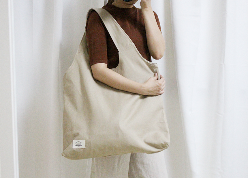 NEW ECO BAG Big Size Eco Bag Plain Cloth Bag Fabri