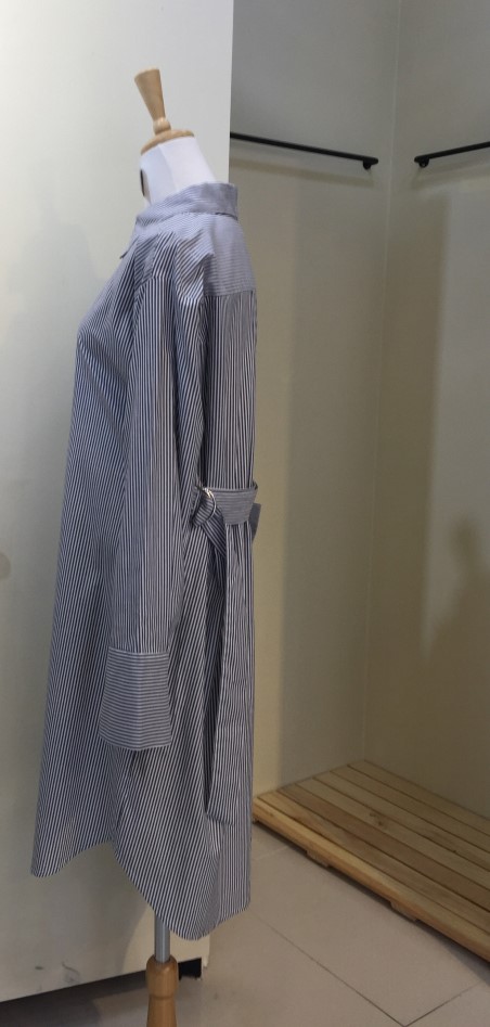 New Striped Shirt Dress 20's 30's Women's
