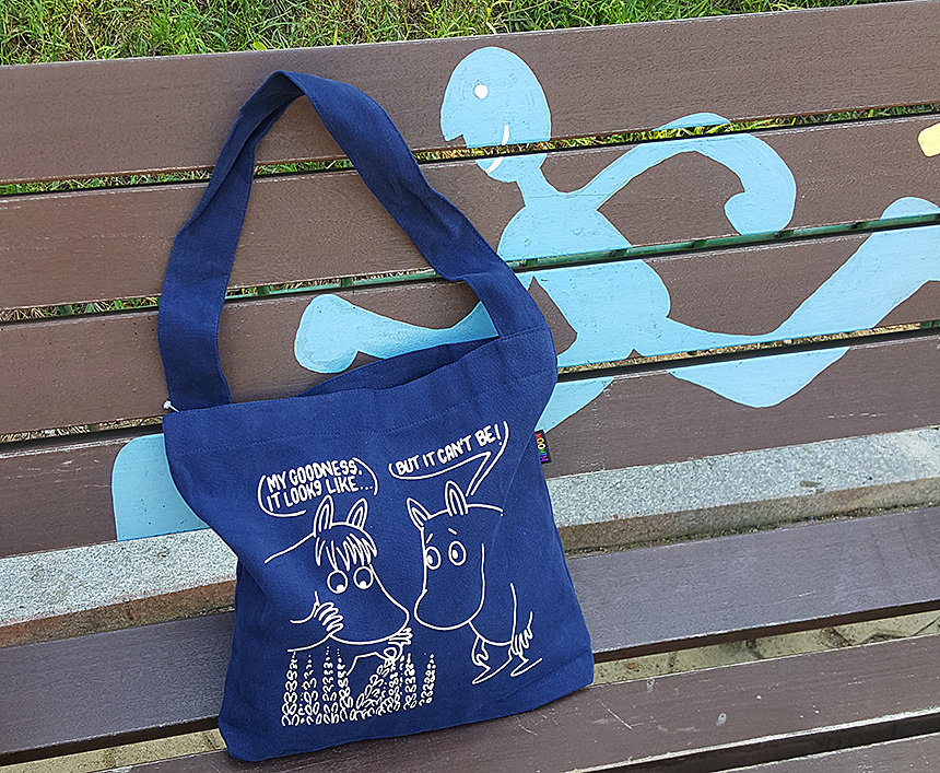 NEW ECO BAG Handy Moomin genuine daily Eco Bag Nav