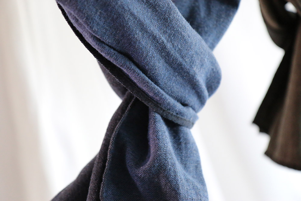 Two-tone muffler man Autumn scarf Coordination Nou