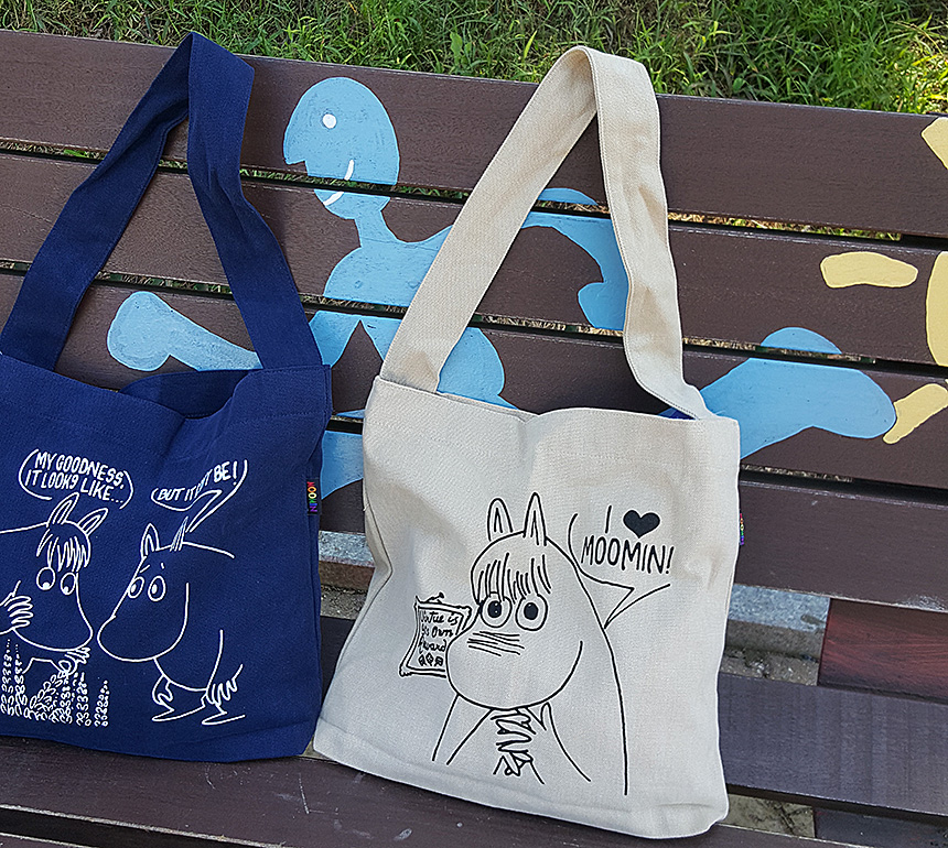 NEW ECO BAG Handy Moomin genuine daily Eco Bag Nav