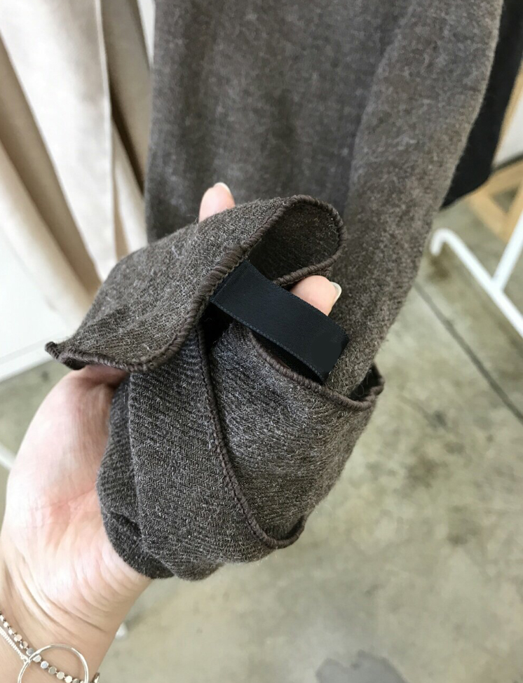 Wool muffler Daily Beige Autumn simple solidarity 