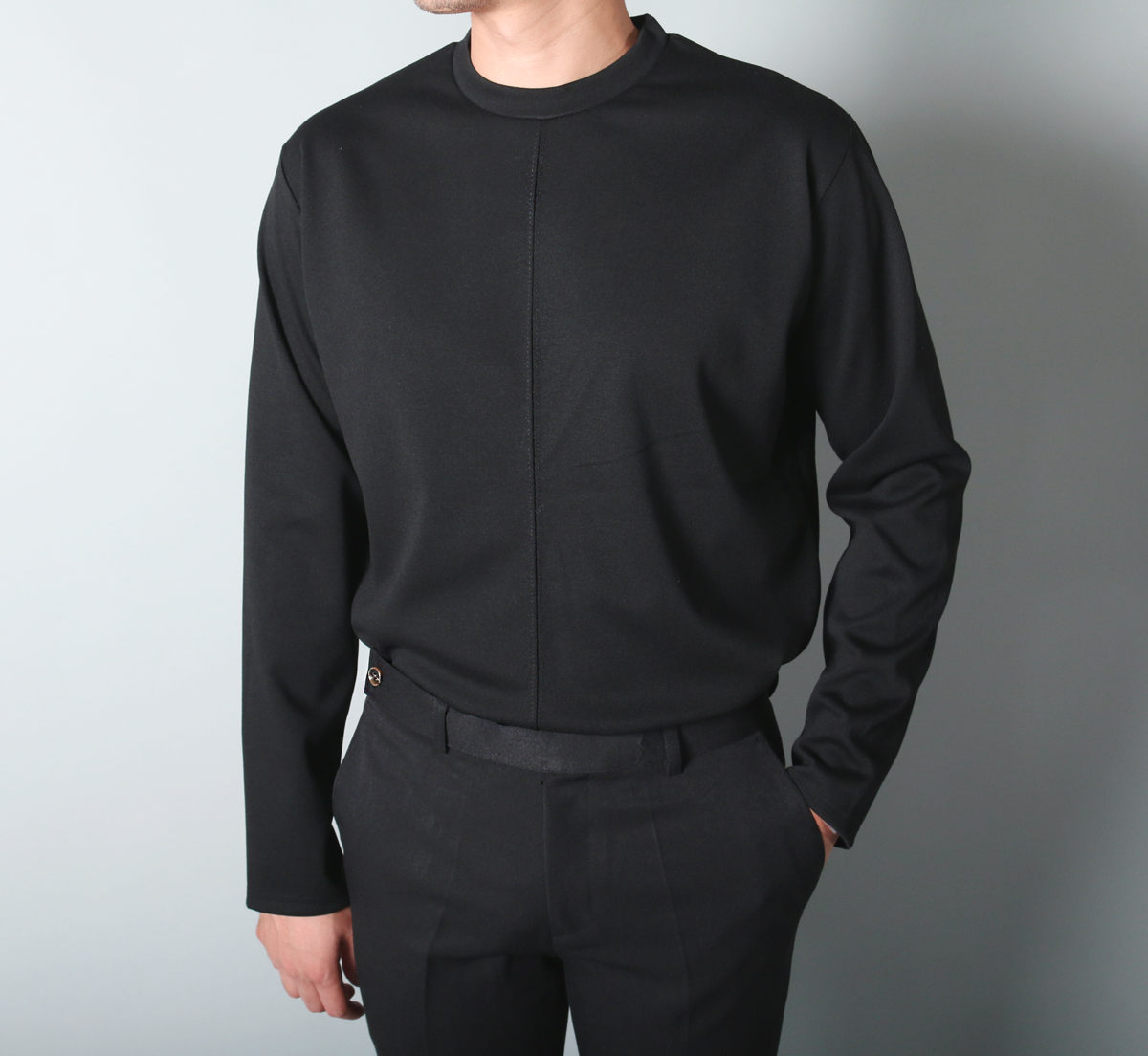 New Men's Pants Men's Slim Fit Obi Slacks Bl