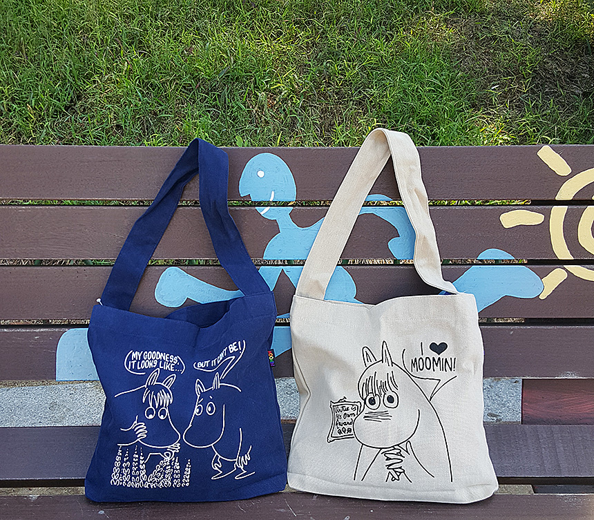 NEW ECO BAG Handy Moomin genuine daily Eco Bag Nav