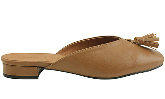 New Tassel Square Toeblower Beige Flat Square Nose