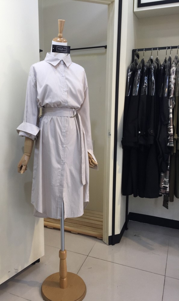 New Striped Shirt Dress 20's 30's Women's