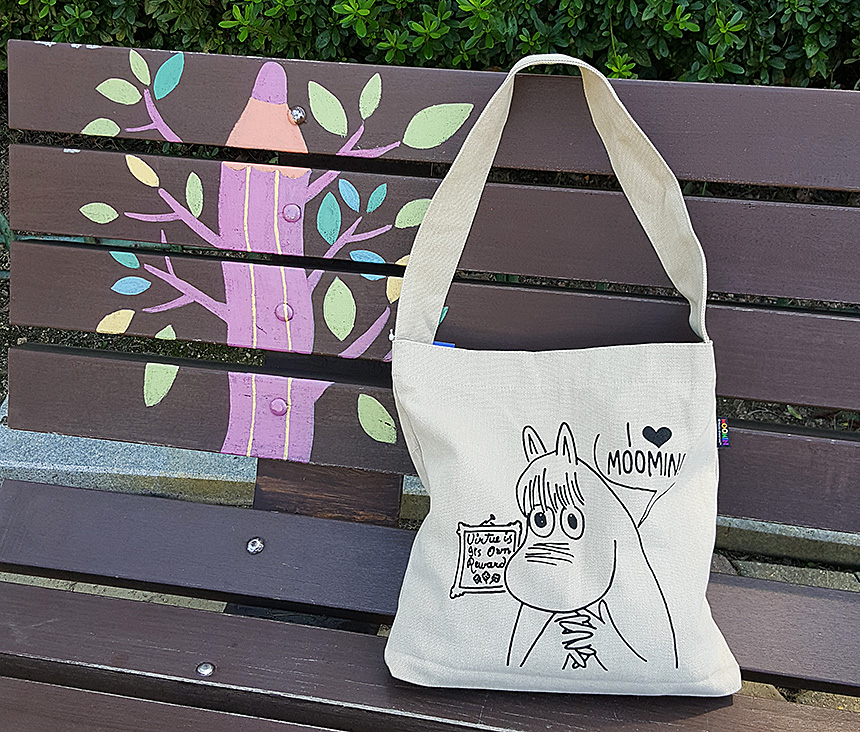 NEW ECO BAG Handy Moomin genuine daily Eco Bag Nav