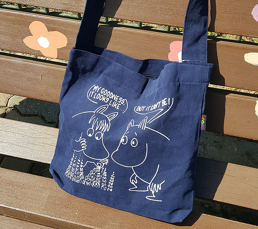 NEW ECO BAG Handy Moomin genuine daily Eco Bag Nav