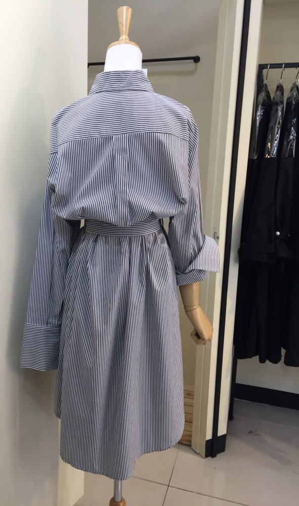 New Striped Shirt Dress 20's 30's Women's