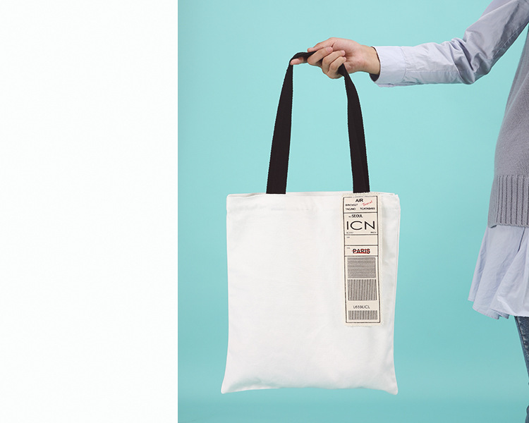 NEW ECO BAG blue.B Air plane label Eco-back bag Si