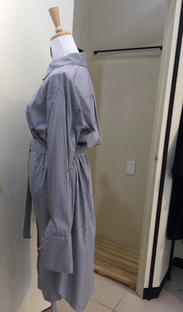 New Striped Shirt Dress 20's 30's Women's