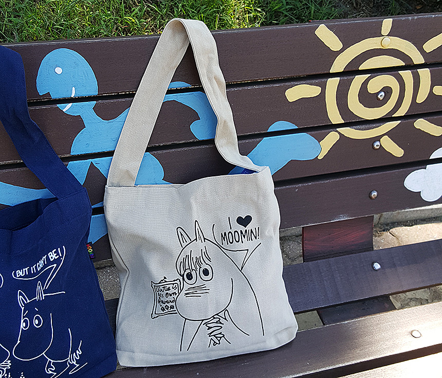 NEW ECO BAG Handy Moomin genuine daily Eco Bag Nav