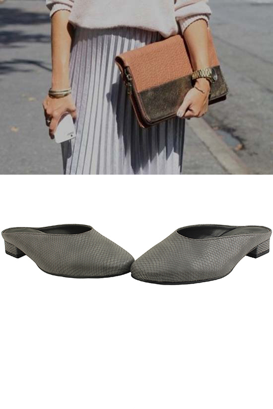 New Square Nose Vampire Blower Gray Slippers Squar