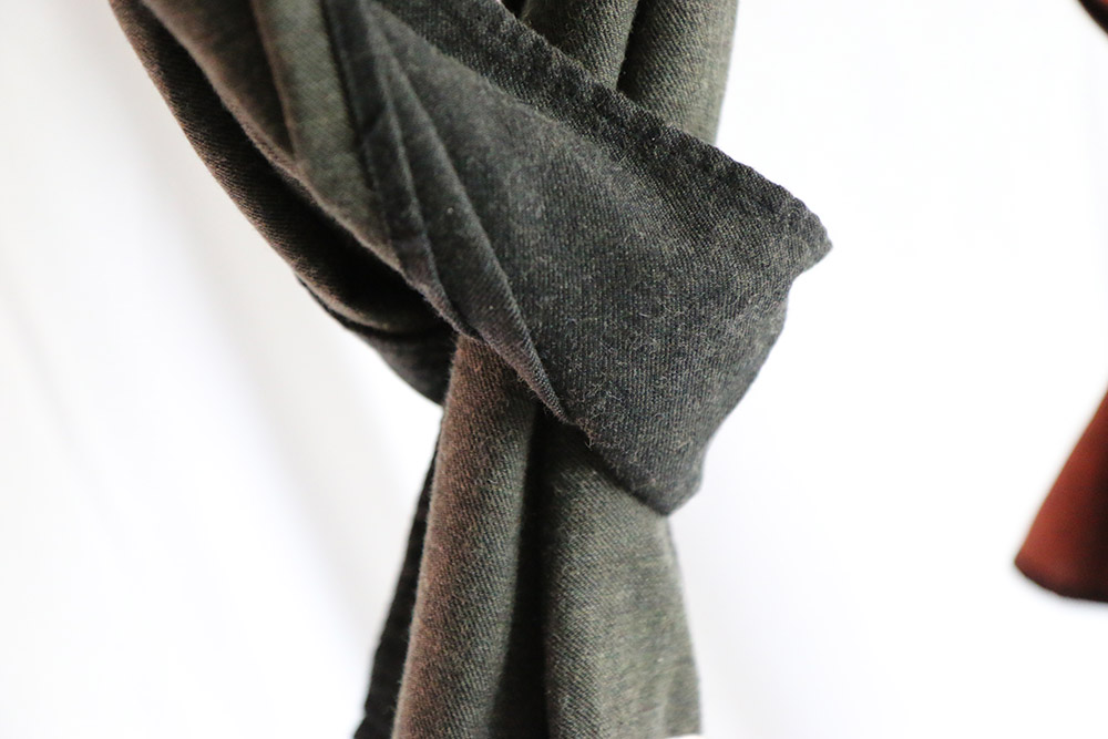 Two-tone muffler man Autumn scarf Coordination Nou