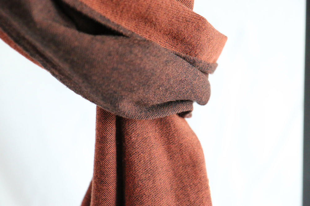 Two-tone muffler man Autumn scarf Coordination Nou