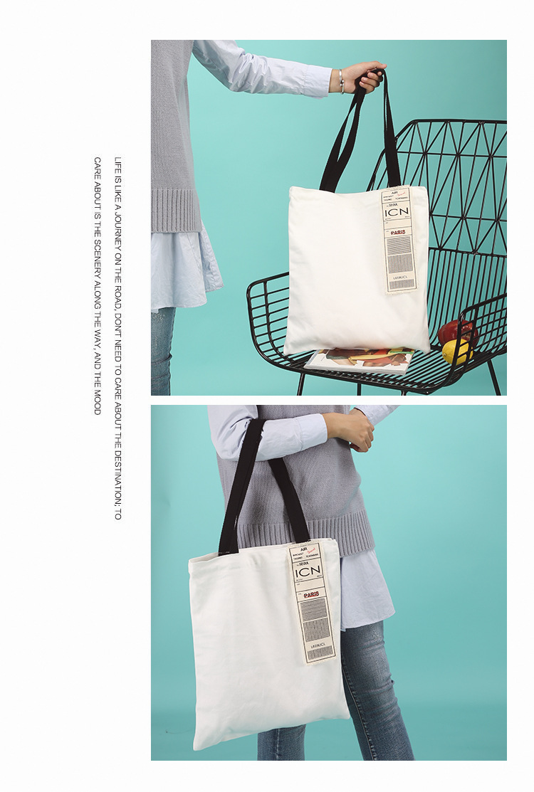 NEW ECO BAG blue.B Air plane label Eco-back bag Si