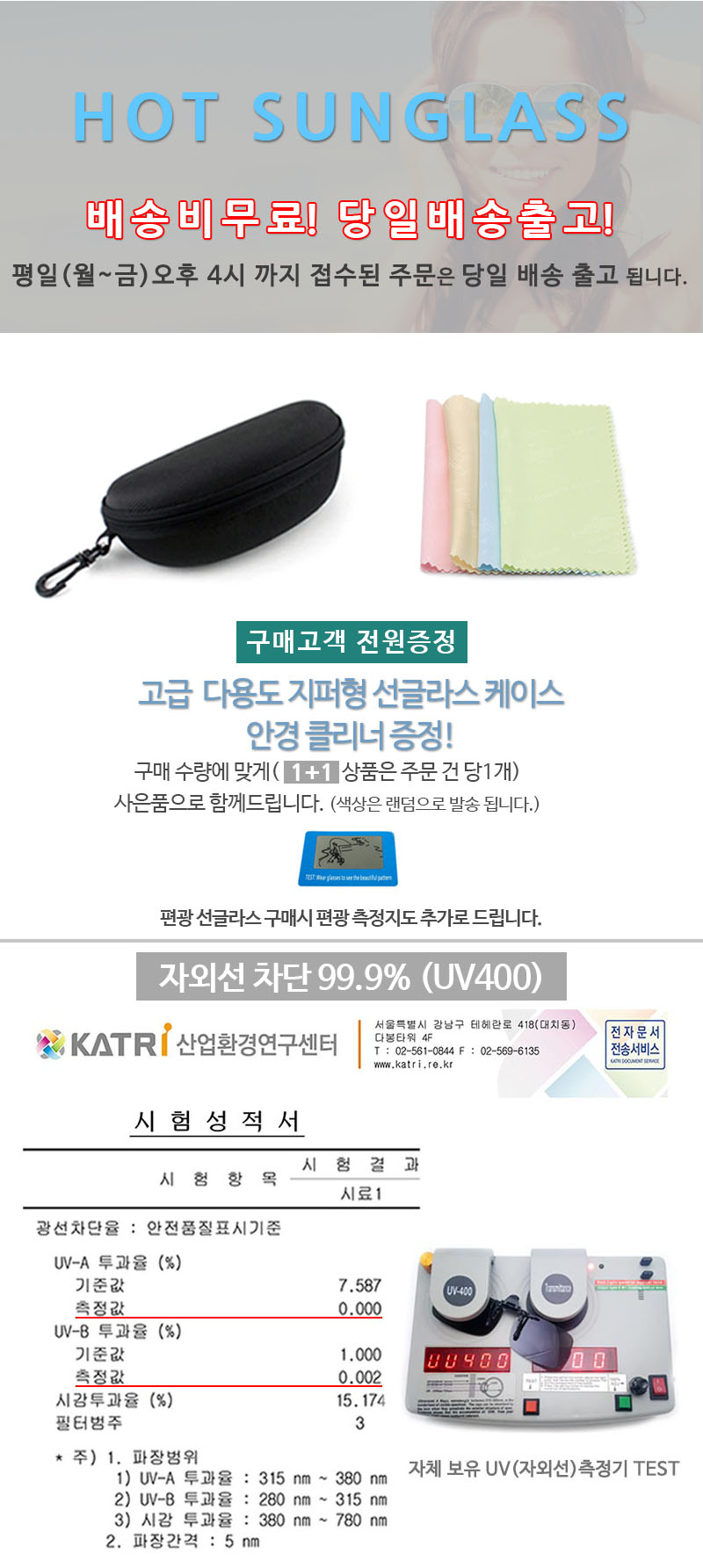 NEW FASHION SUNGLASSES 1 + 1 polarizer for clip-on