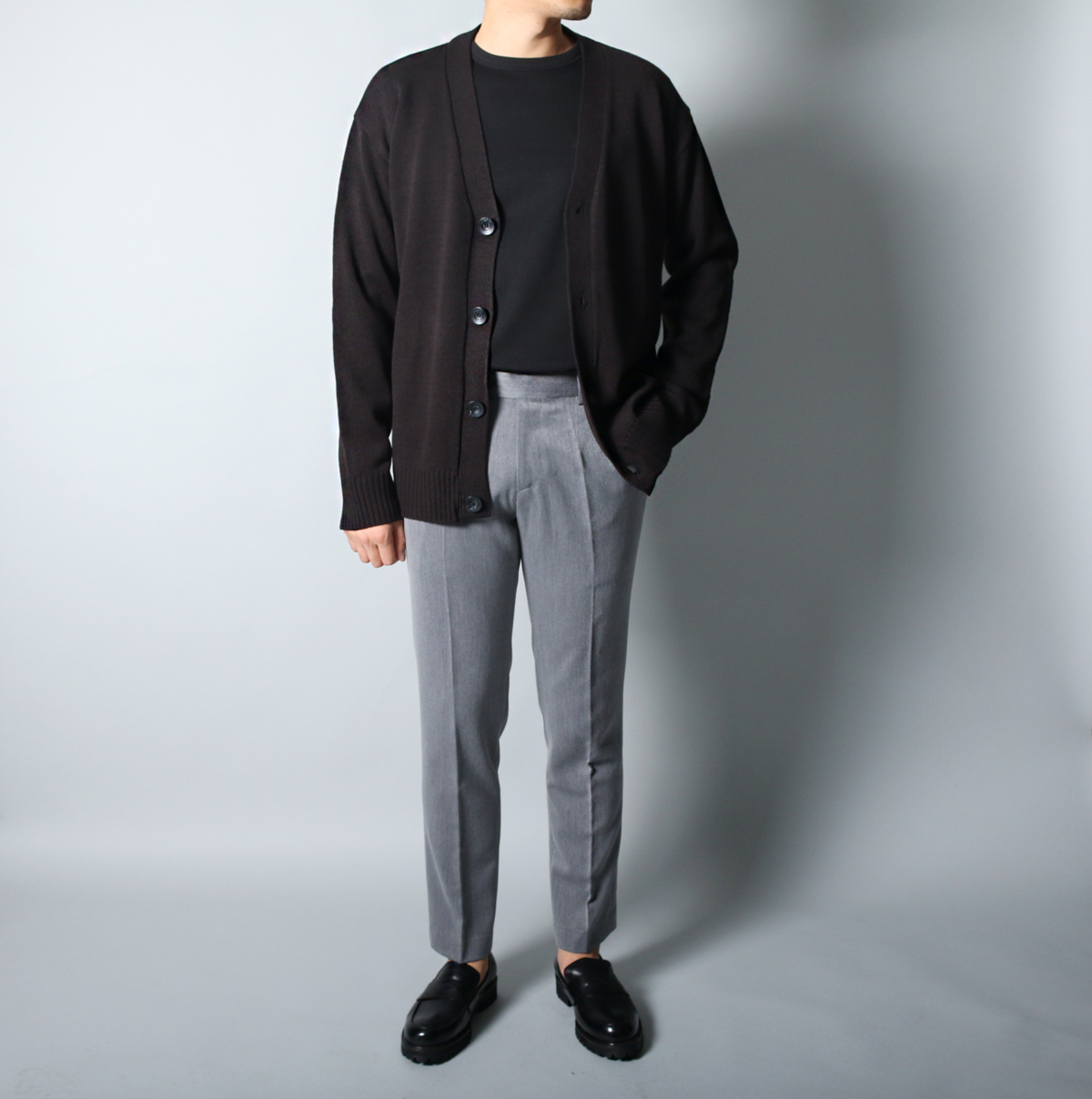 New Men's Pants Men's Slim Fit Obi Slacks Bl