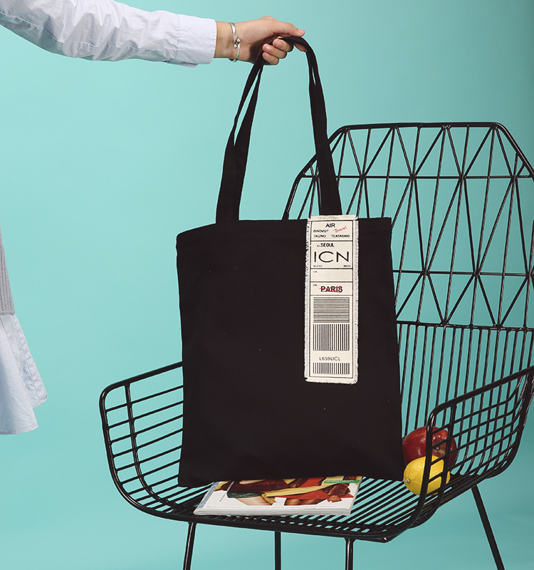 NEW ECO BAG blue.B Air plane label Eco-back bag Si