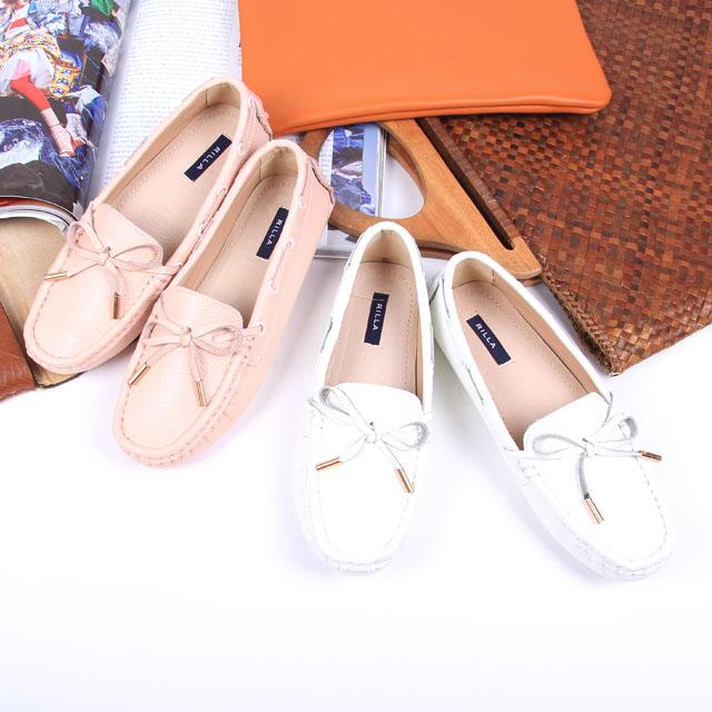 New Natural Cowhide Female Driving Shoes - 3color 