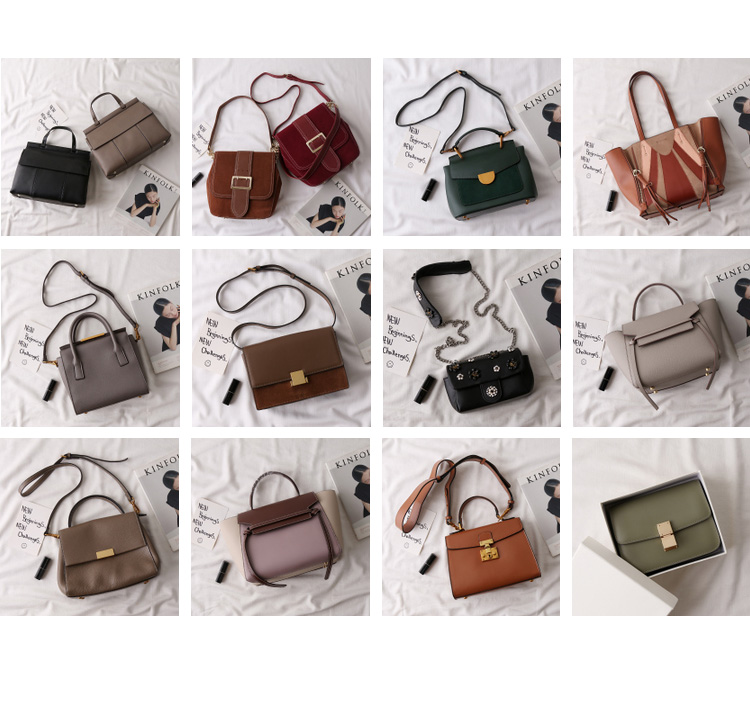 New buckle decoration mini cross cowhide leather, 