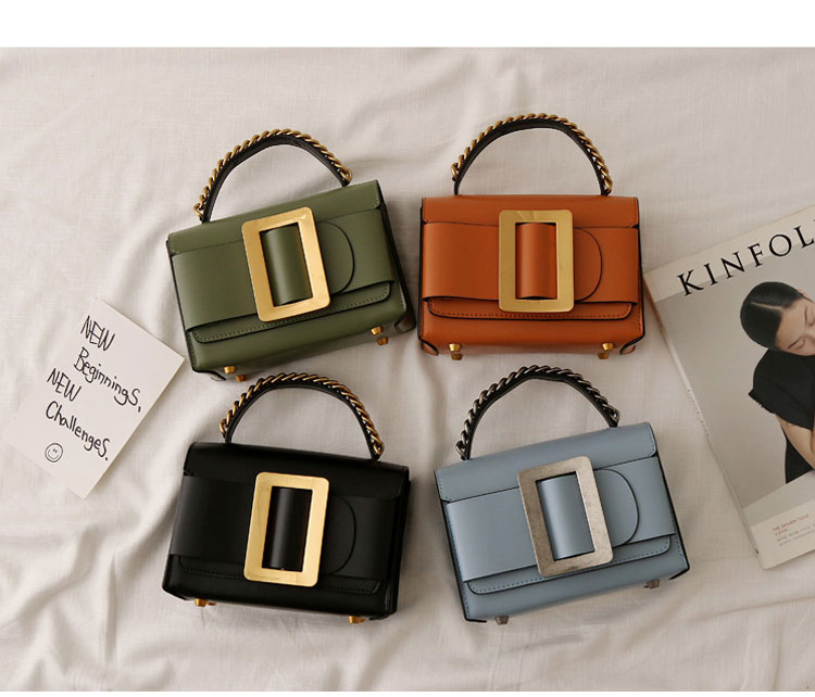 New buckle decoration mini cross cowhide leather, 