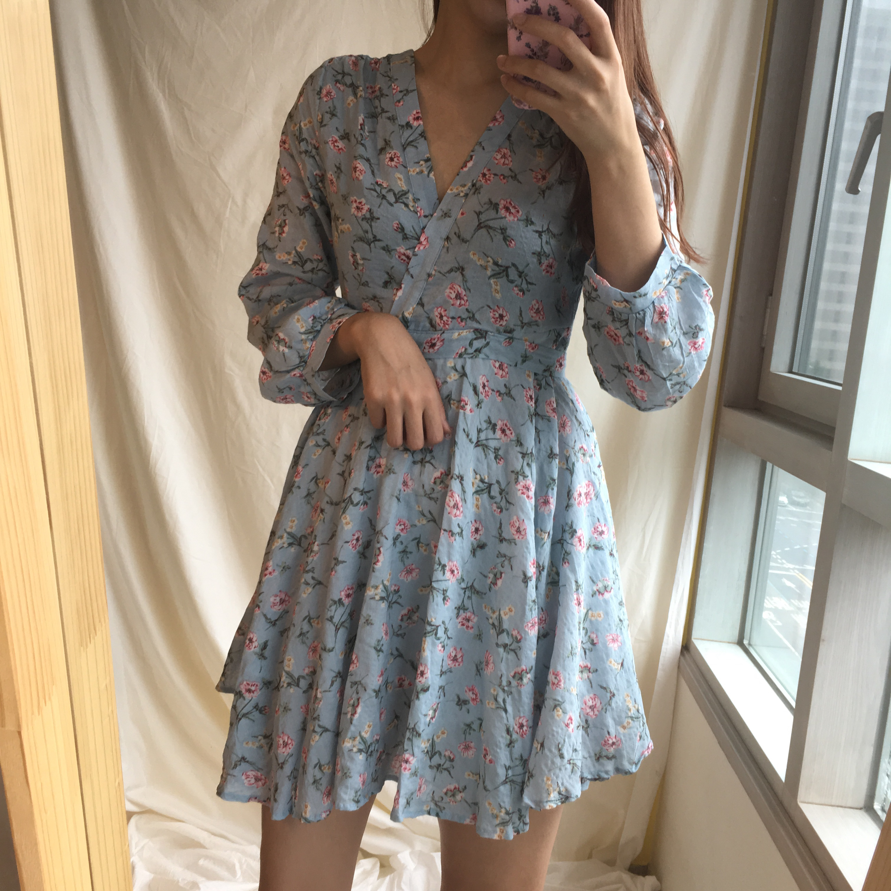 New Women Dress Zoom Flower Flare Mini Dress Sleep