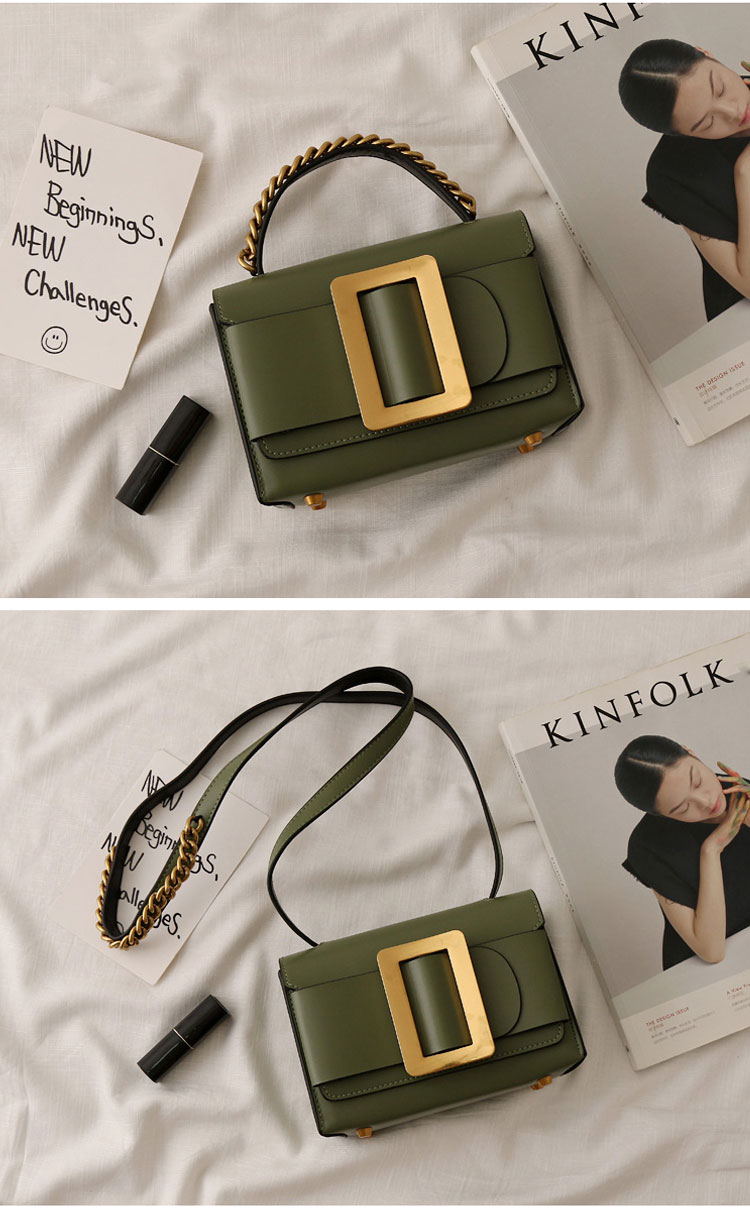 New buckle decoration mini cross cowhide leather, 