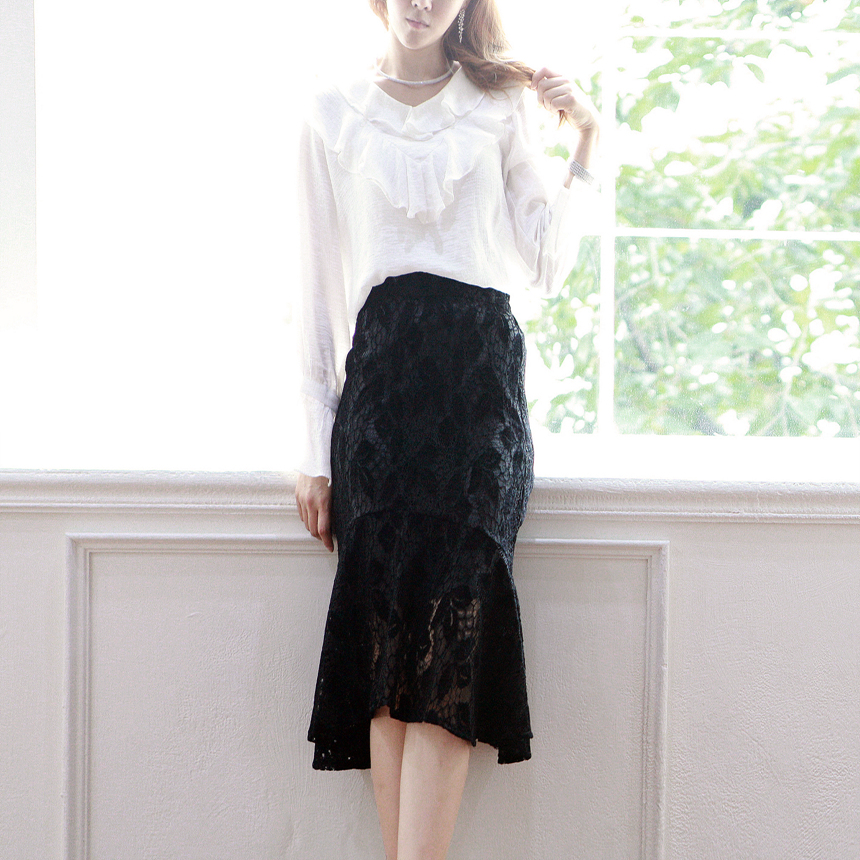 NEW FASHION LADY GIRL Blouse Autumn Frilly Chiffon
