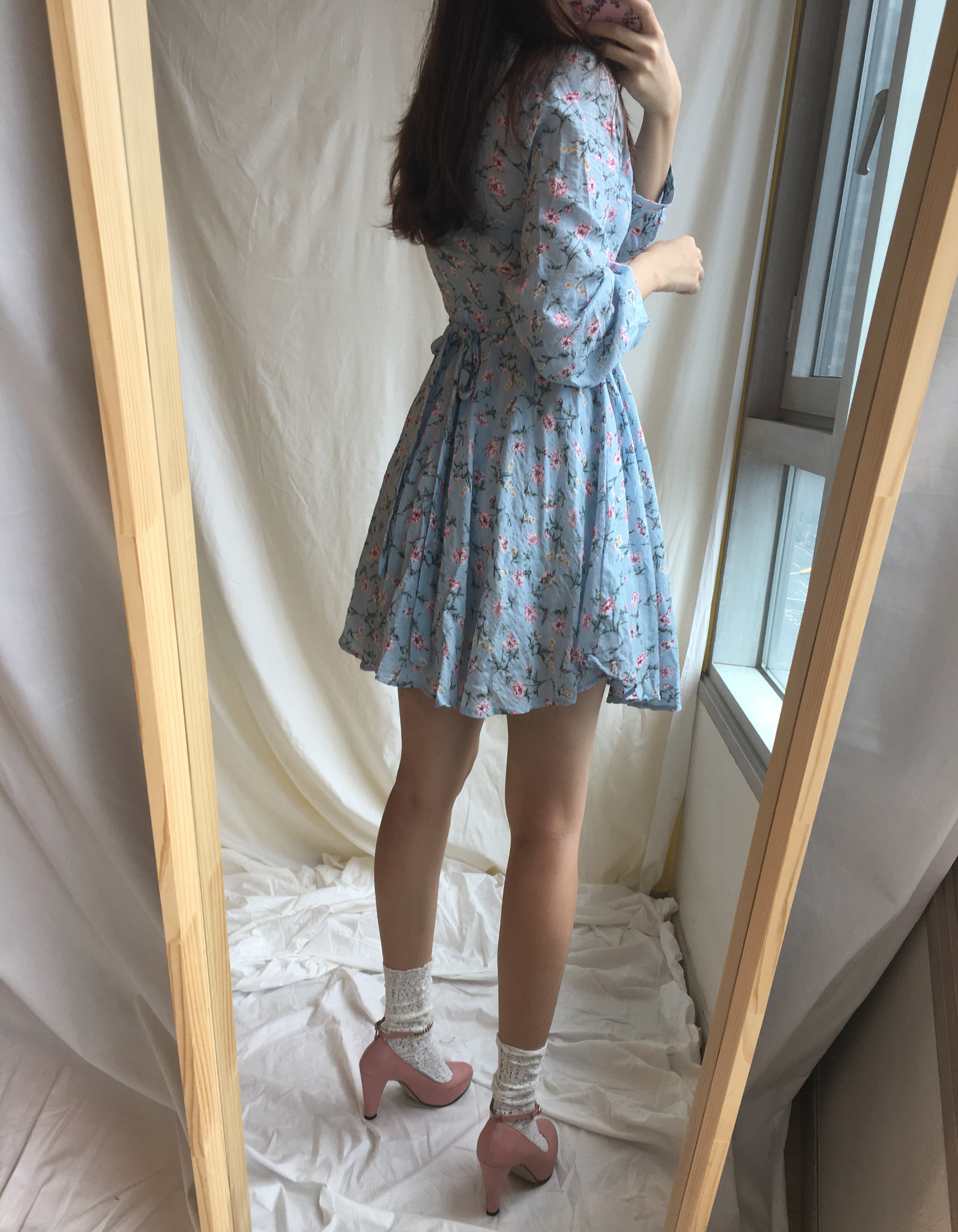 New Women Dress Zoom Flower Flare Mini Dress Sleep