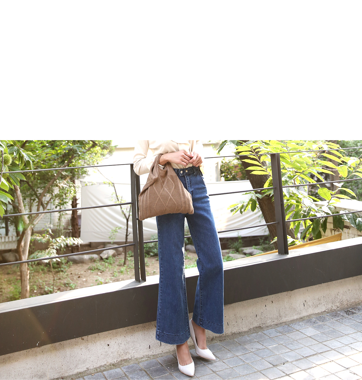 Women Jeans Pants High waist wide boots cut jeans 