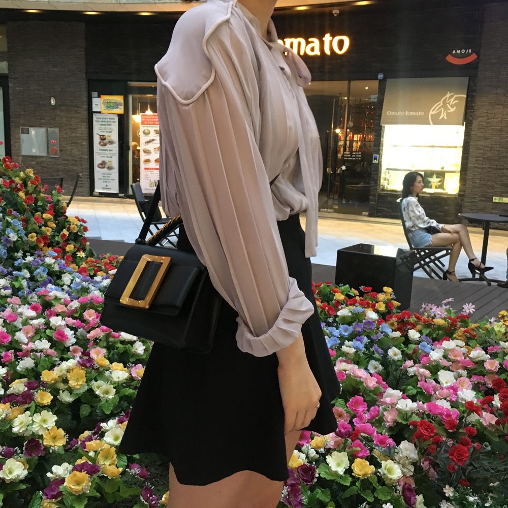 New Big Buckle Mini Cross Bag Casual Chain Back Ba