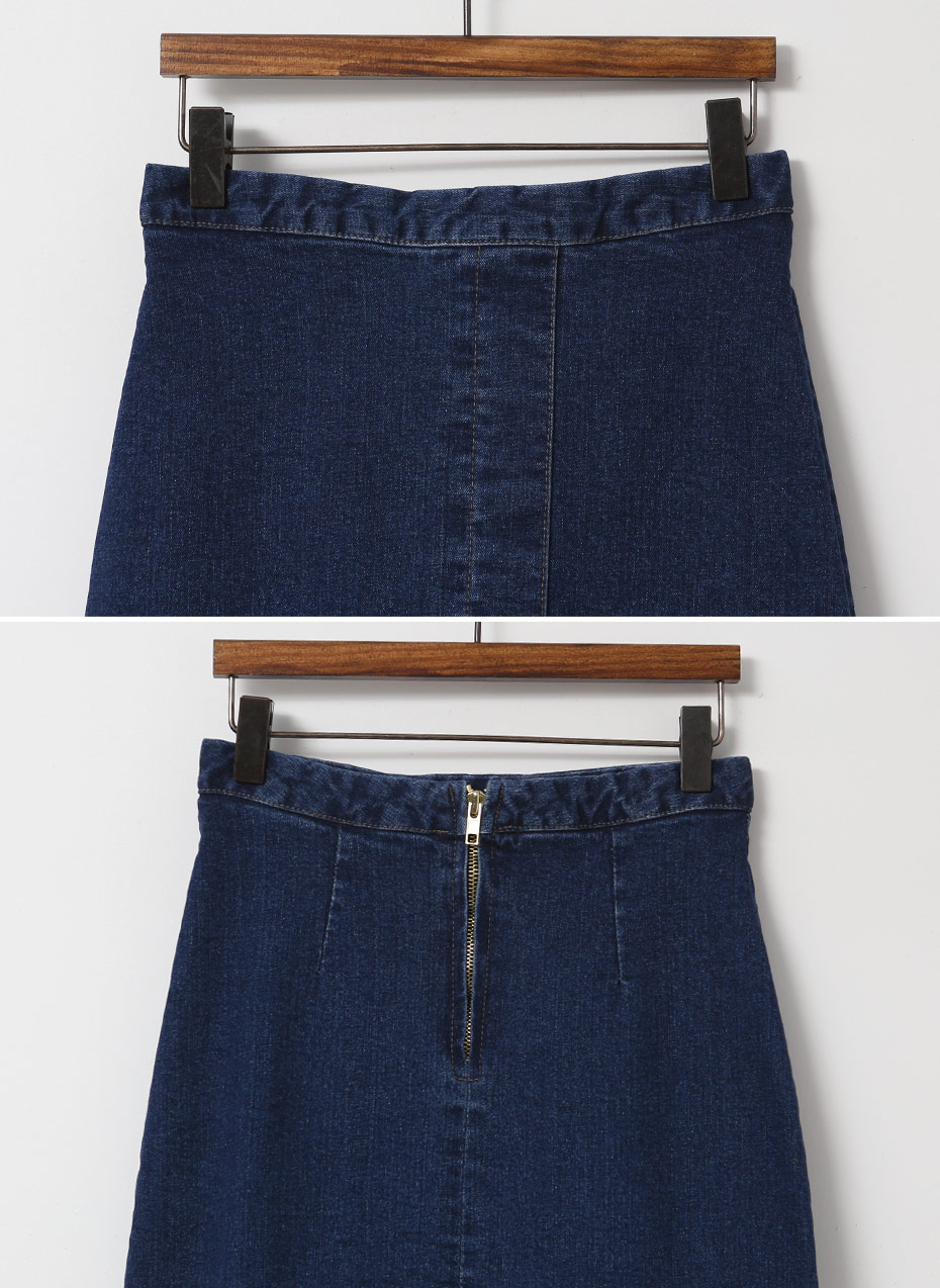 Denim Skirt # Style J-to-Order Congestion Colored 
