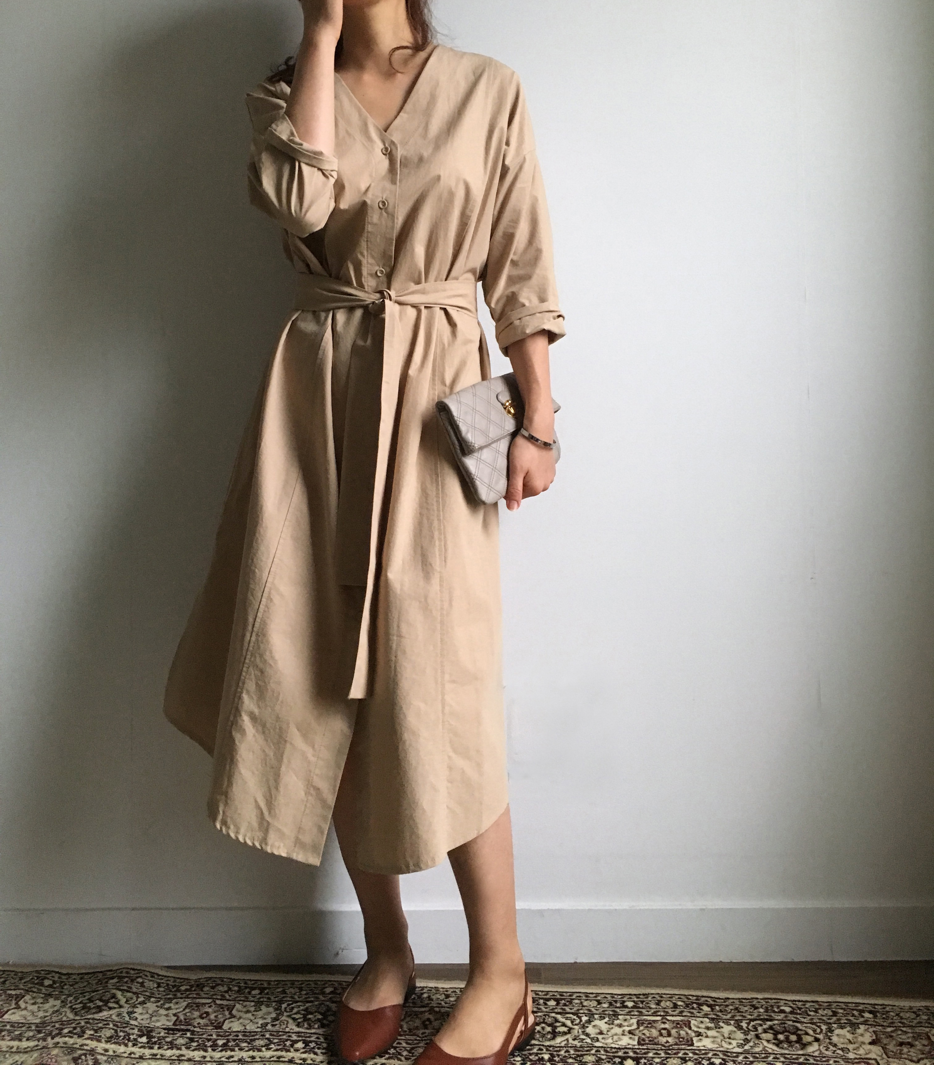 moumou Hexagonal drop earrings Women's gift shi